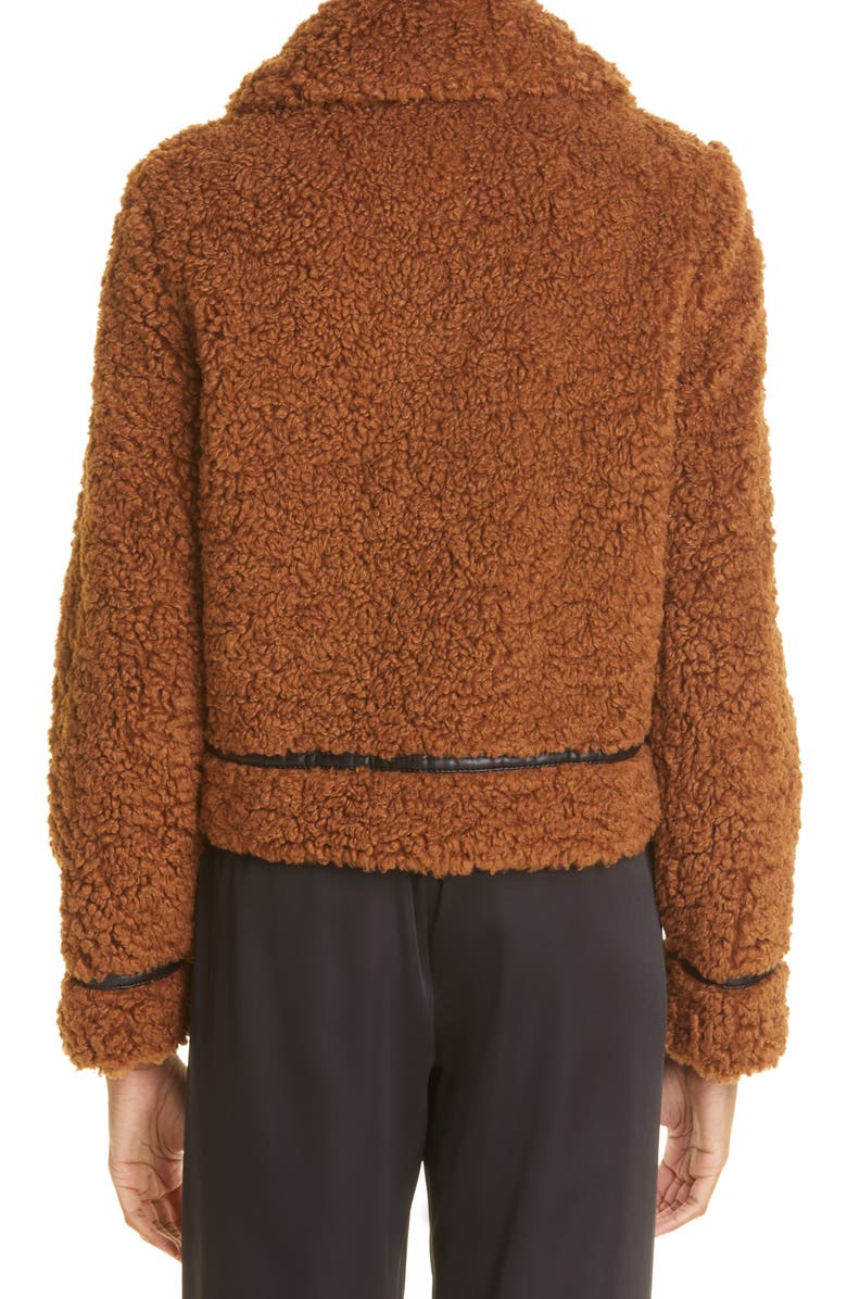 Stand Studio Audrey Faux Shearling Jacket, Alternate, color, 