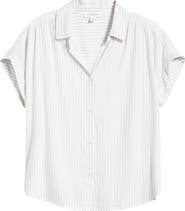 beachlunchlounge Daria Stripe Button-Up Shirt