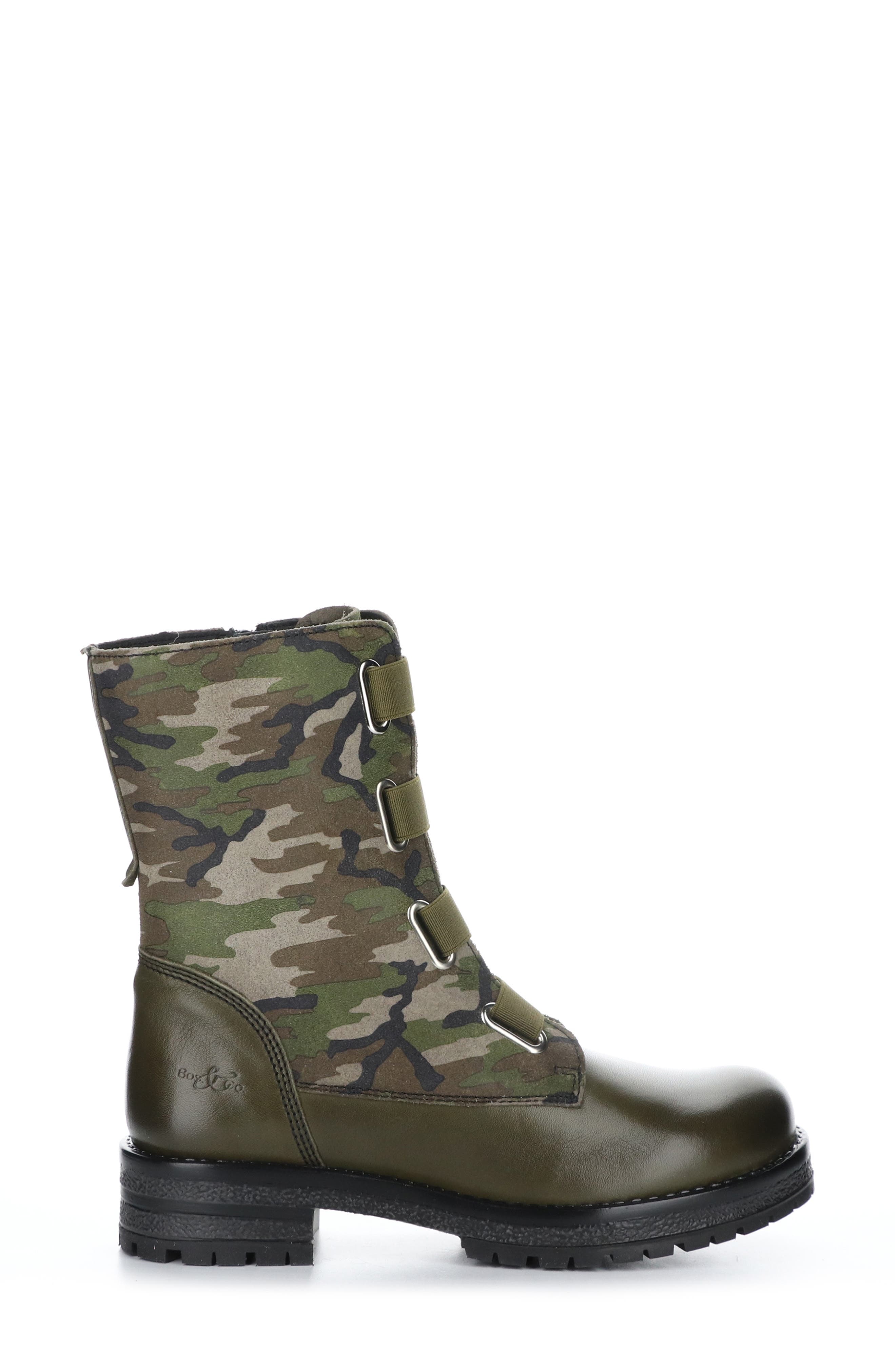 Pause Leather Boot, Alternate, color, OLIVE FEEL/ CAMO