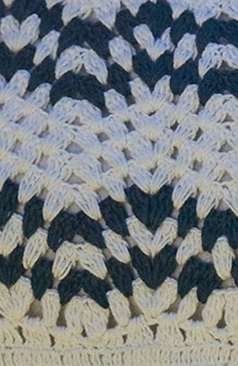 Friends Like These Tie Strap Crochet Maxi Dress, Alternate, color, White