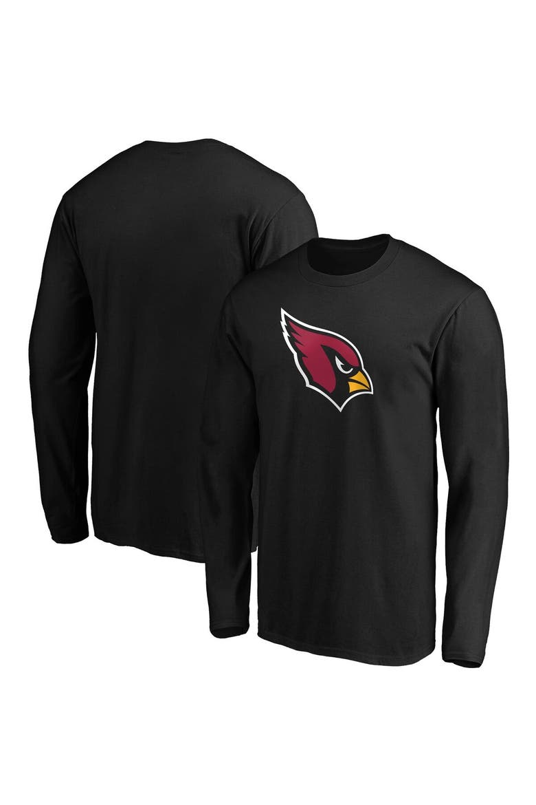 Men's Fanatics Branded Black Arizona Cardinals Big & Tall Primary Team Logo Long Sleeve T-Shirt, Alternate, color, BLACK