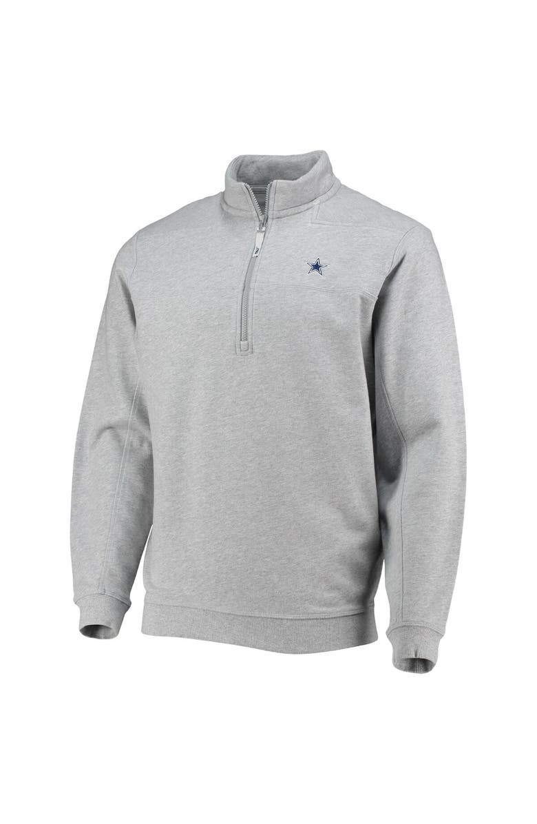 vineyard vines Men's Vineyard Vines Heather Gray Dallas Cowboys Shep Shirt Quarter-Zip Sweatshirt, Alternate, color, 