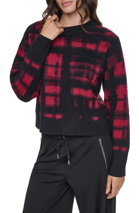 Plaid Crewneck Sweater