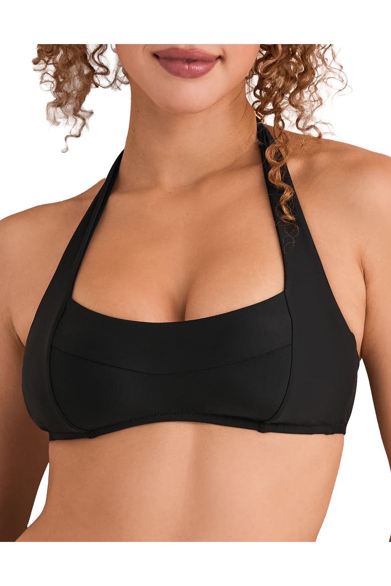Perry Swimwear Bikini Top, Main, color, Black