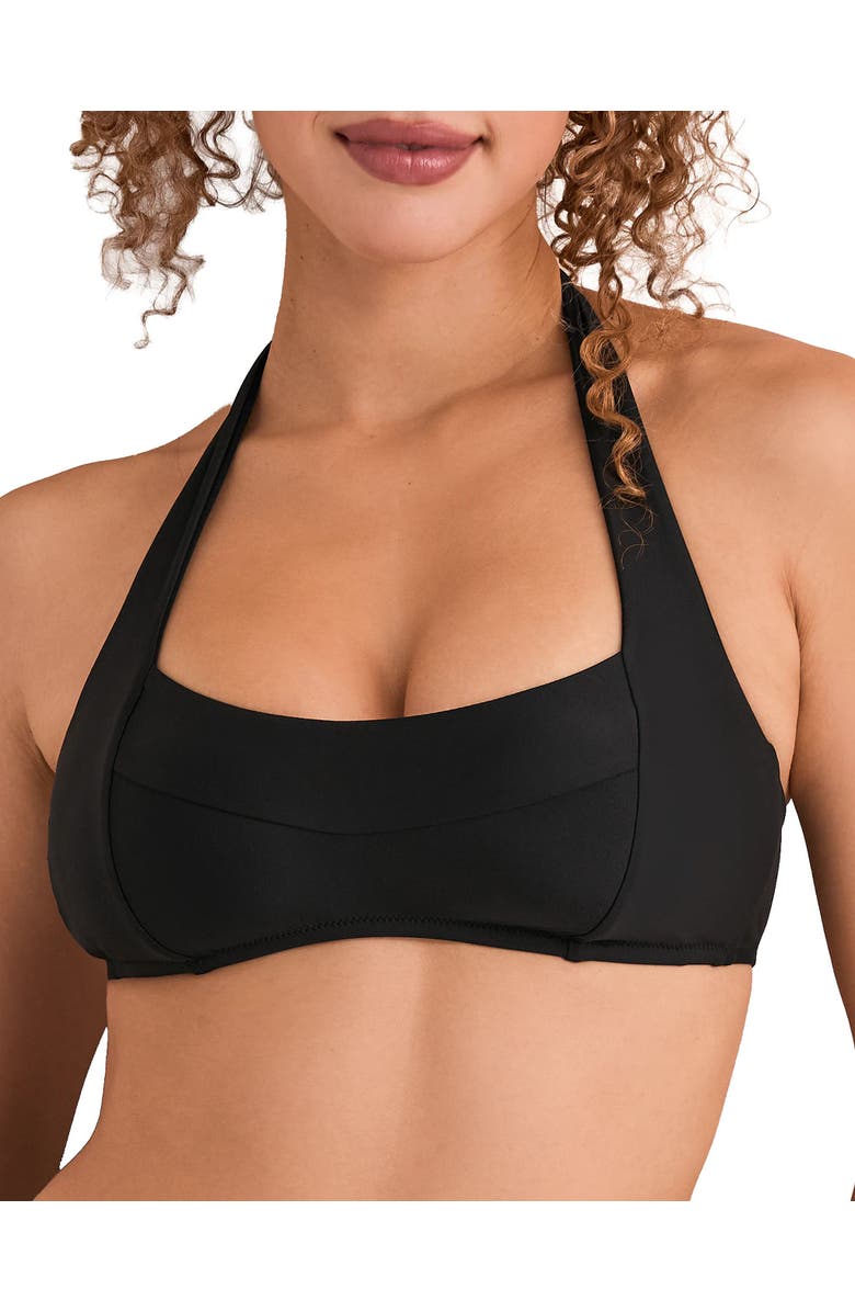 Adore Me Perry Swimwear Bikini Top, Main, color, Black
