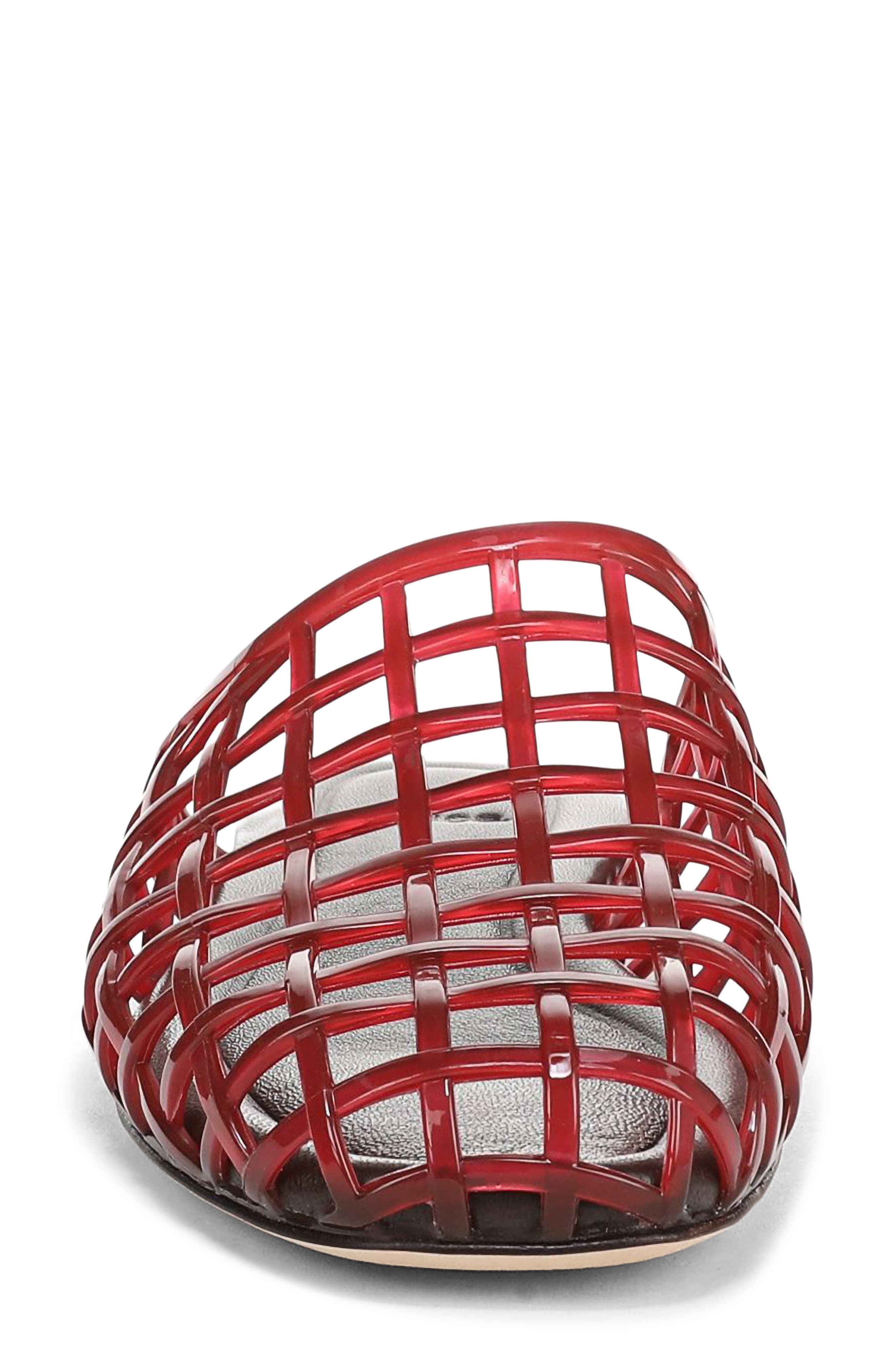 Barcelona Jelly Cage Mule, Alternate, color, POPPY RED
