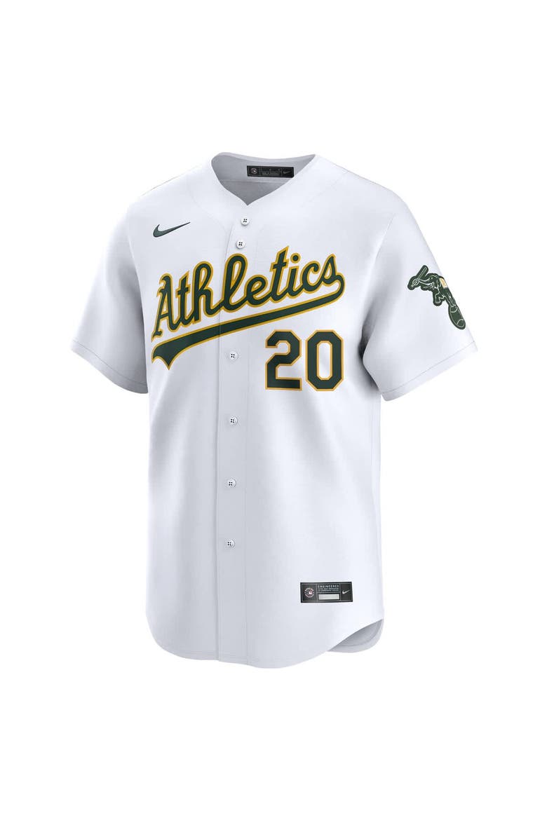 Men's Nike Zack Gelof White Athletics Home Limited Player Jersey, Alternate, color, White