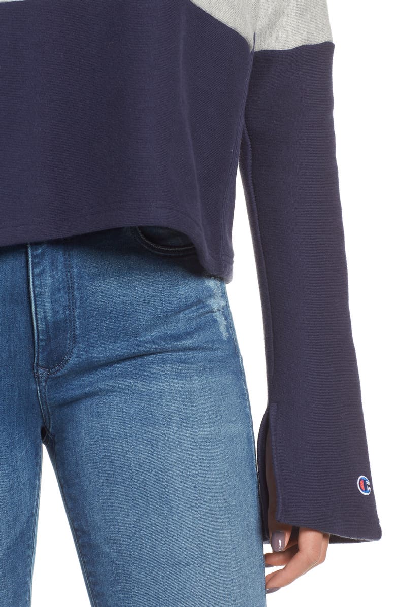 Champion Colorblock Hoodie, Alternate, color, 