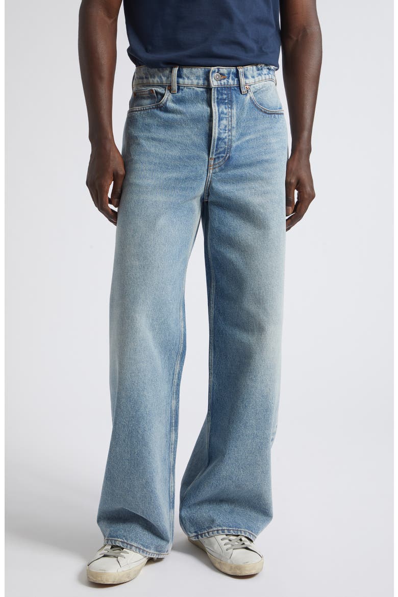 Journey Parker Wide Leg Jeans, Main, color, BLUE