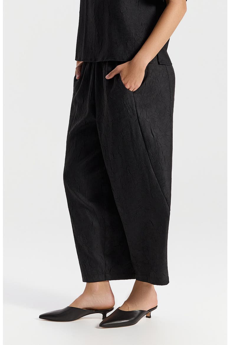 Orian Cropped Flowy Pants, Alternate, color, Black