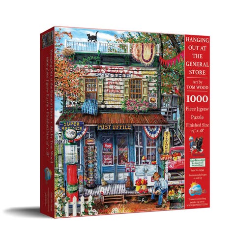 Hanging Out at the General Store 1000 piece Jigsaw Puzzle for Adults