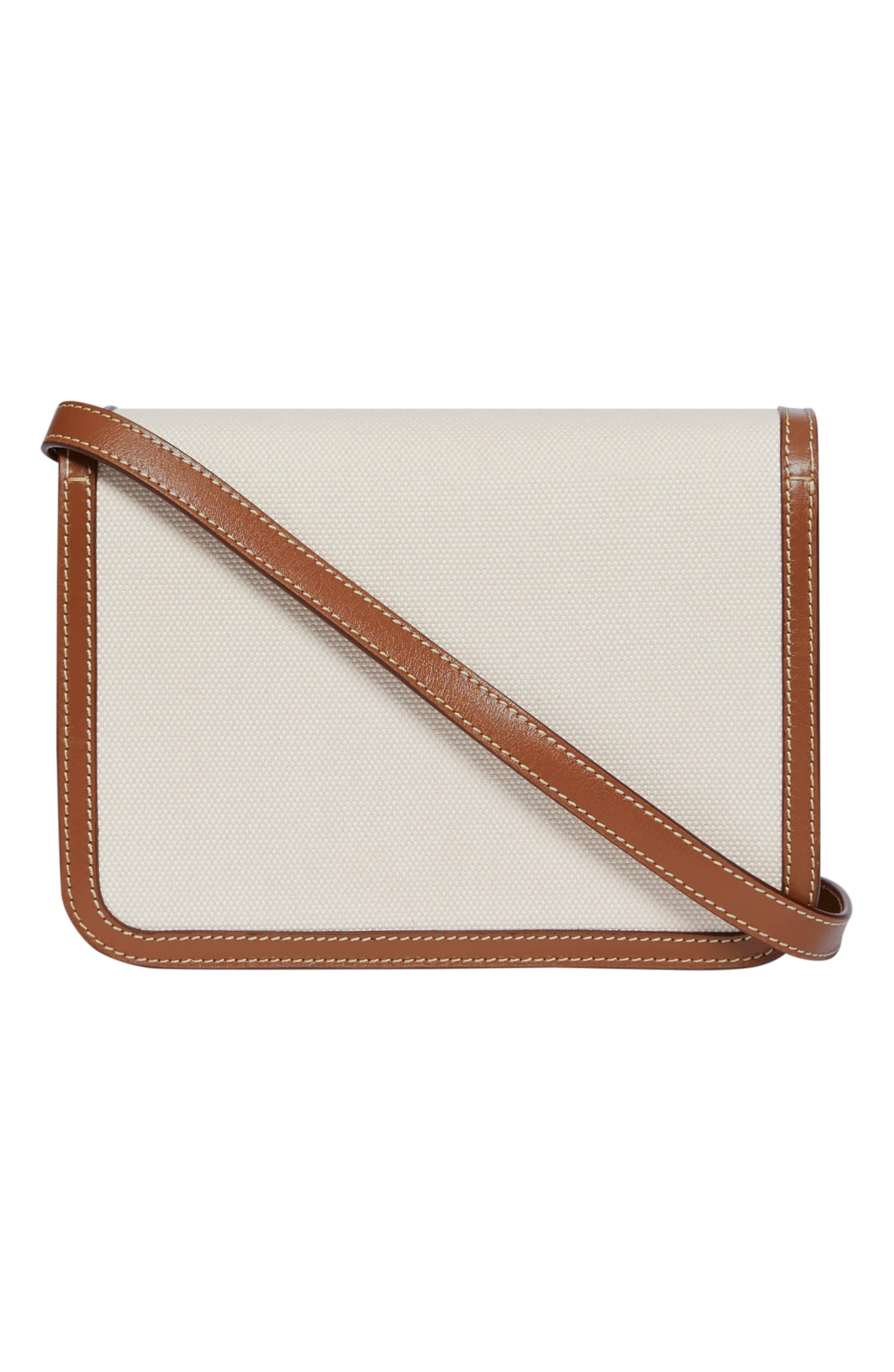 Burberry Small TB Monogram Canvas Shoulder Bag, Alternate, color, 