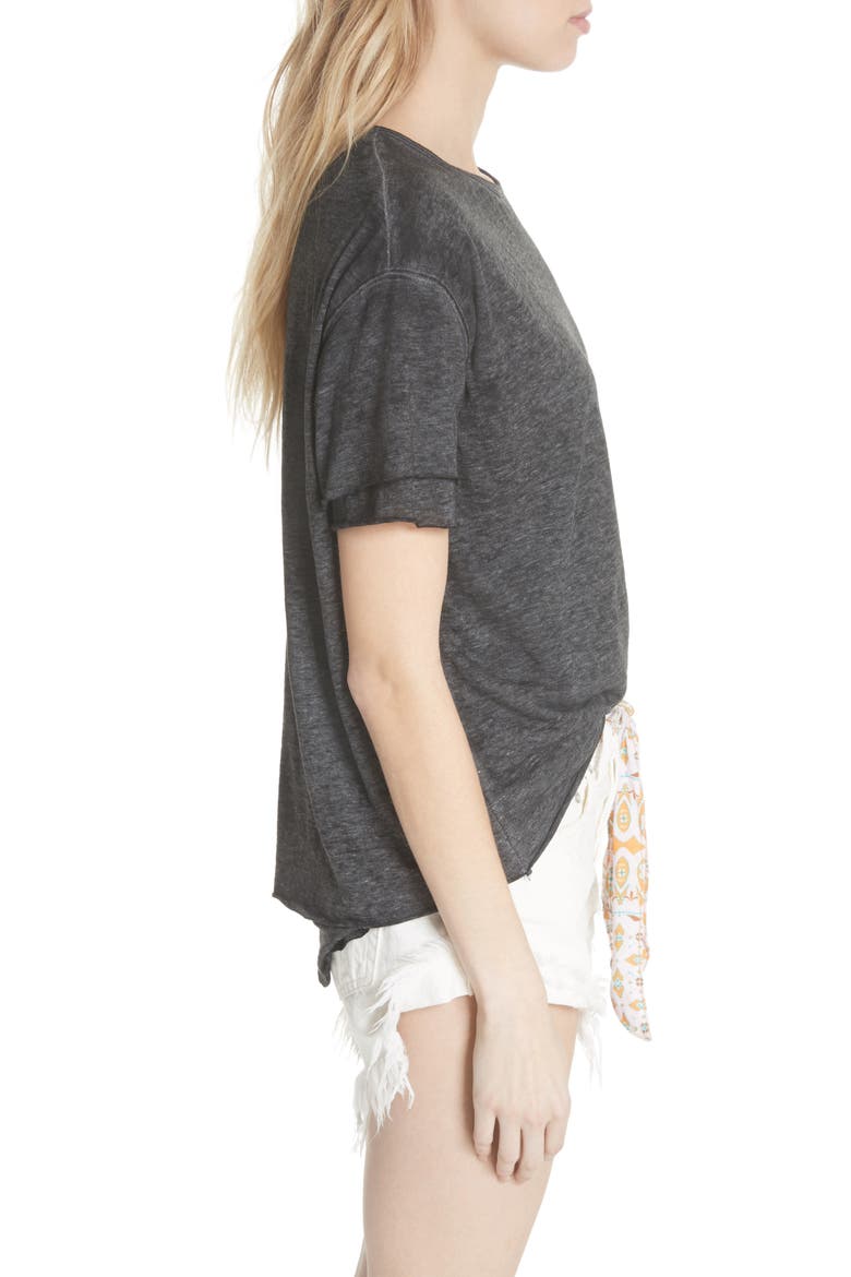 We the Free by Free People Cloud Nine Tee, Alternate, color, CARBON