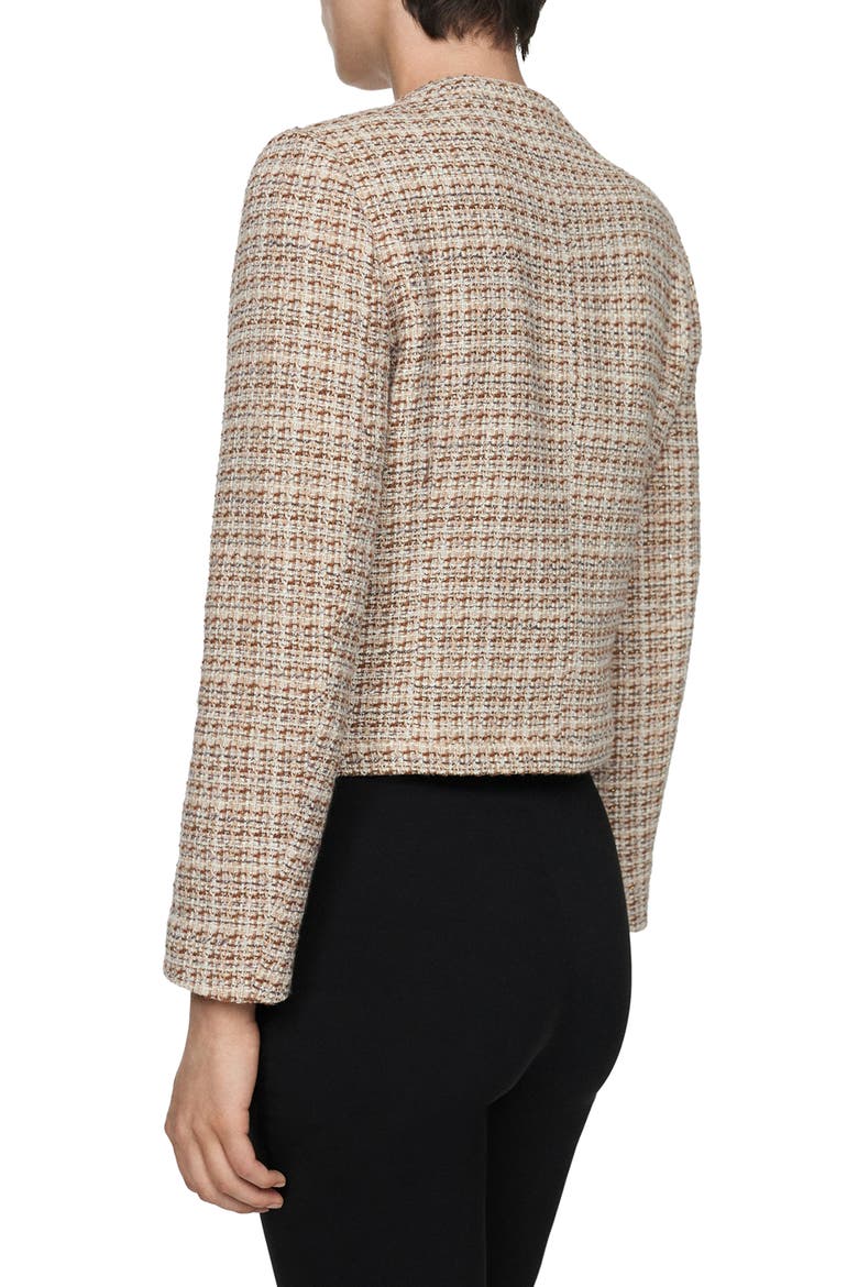 Tweed Jacket, Alternate, color, BROWN