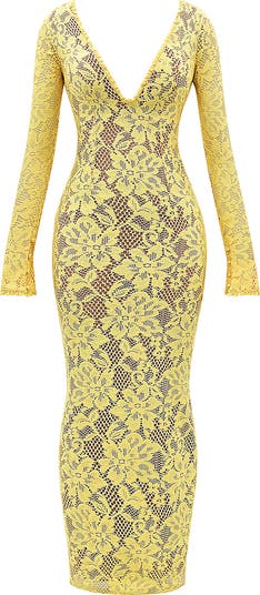 Indiana Long Sleeve Lace Maxi Dress