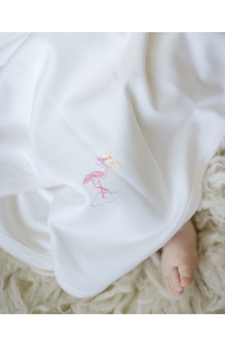 Cuclie Just Delivered Blanket, Alternate, color, White & Pink