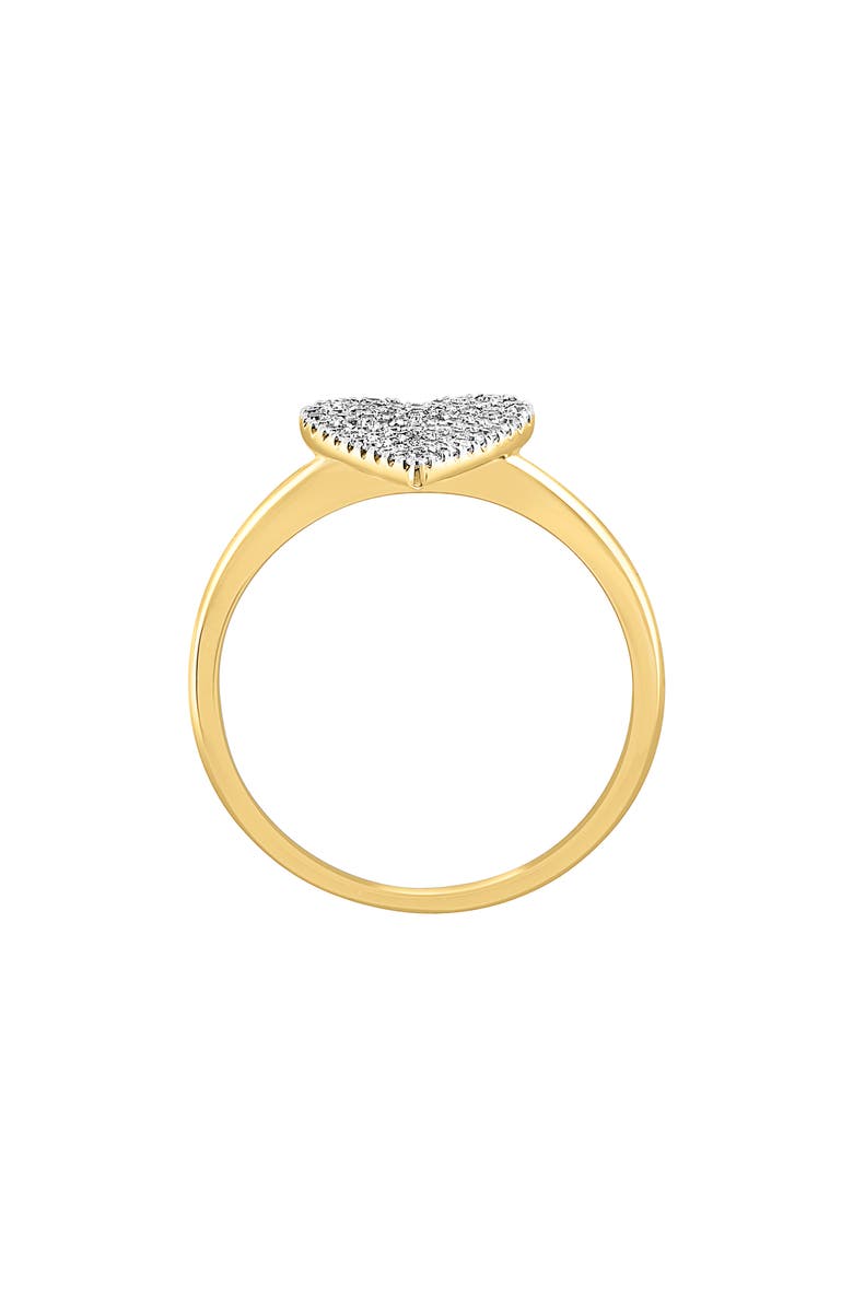 EFFY 14K Yellow Gold & Diamond Heart Ring - 0.33 ctw, Alternate, color,