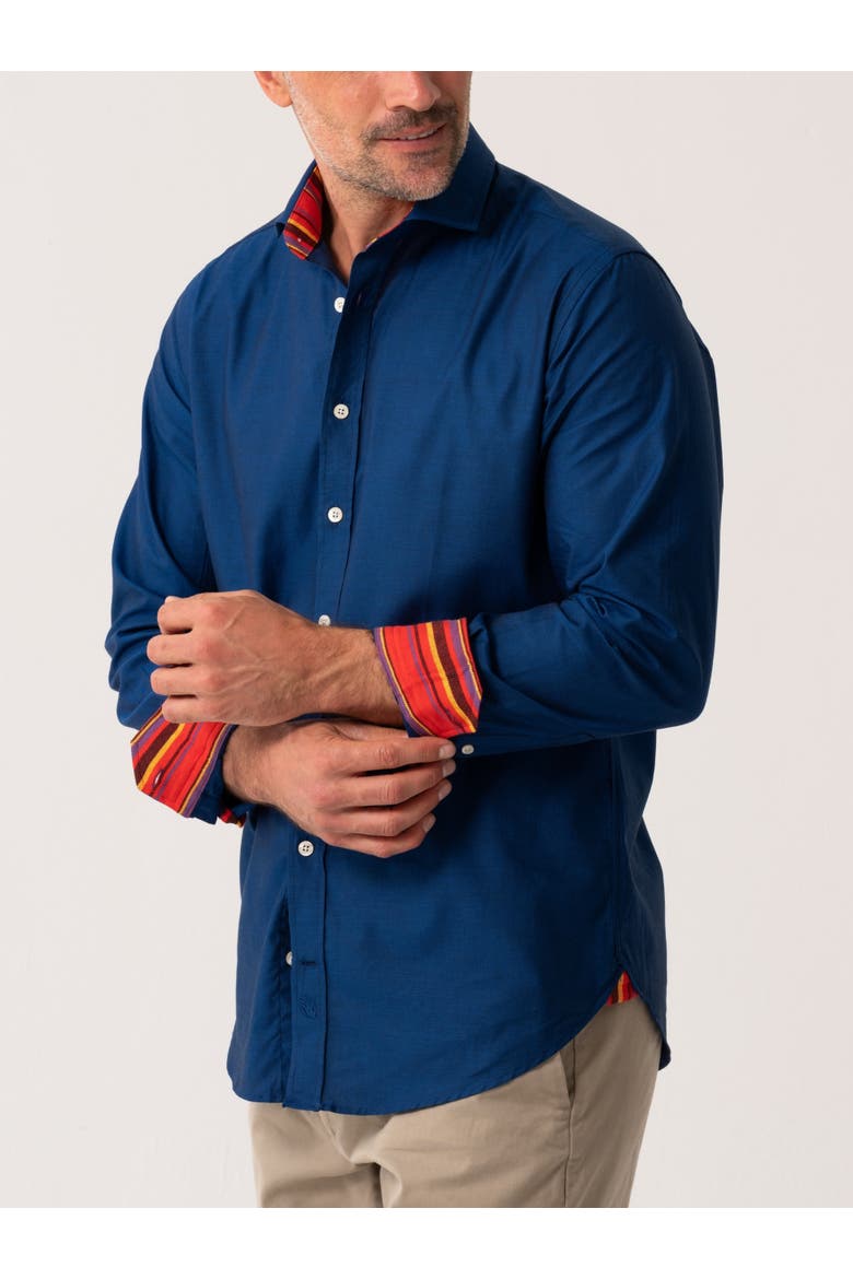 Button Up Shirt, Alternate, color, Navy