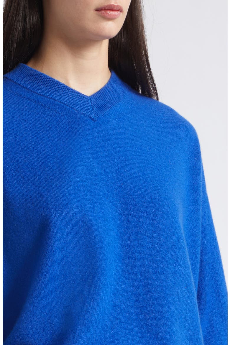 Spencer Cashmere V-Neck Sweater, Alternate, color, COBALT
