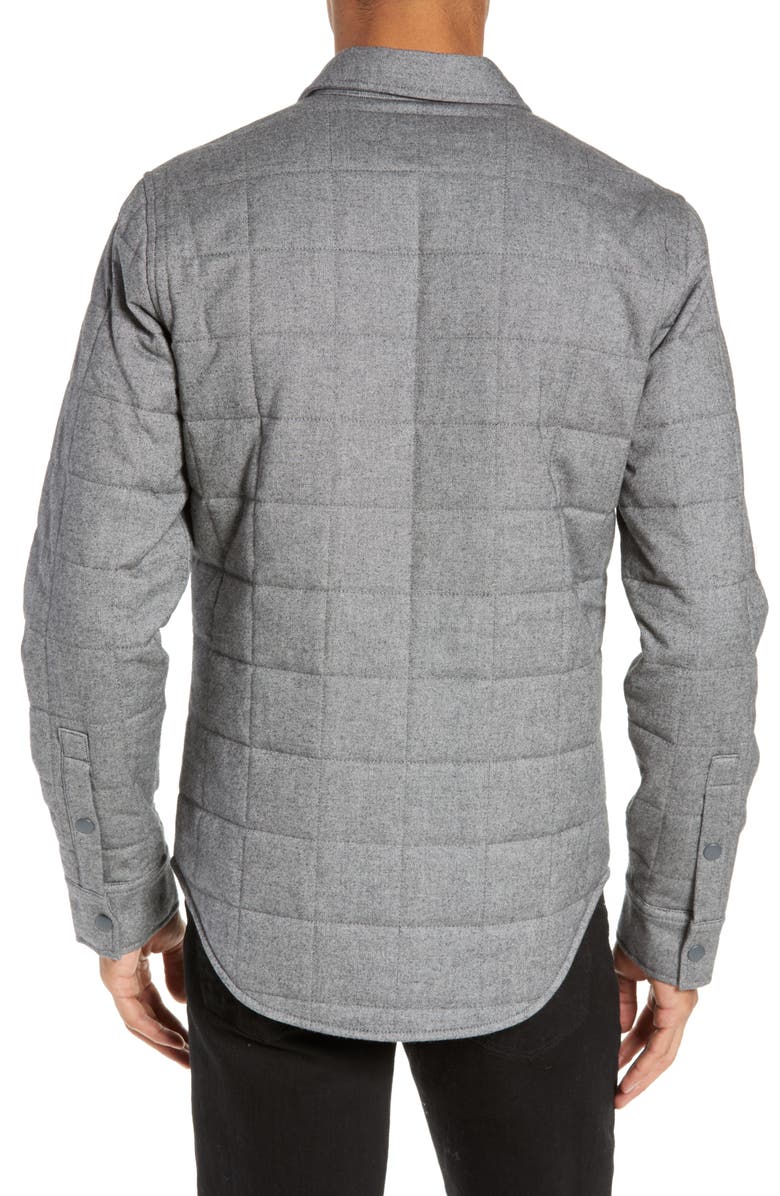Bonobos Quilted Herringbone Shirt Jacket, Alternate, color, 
