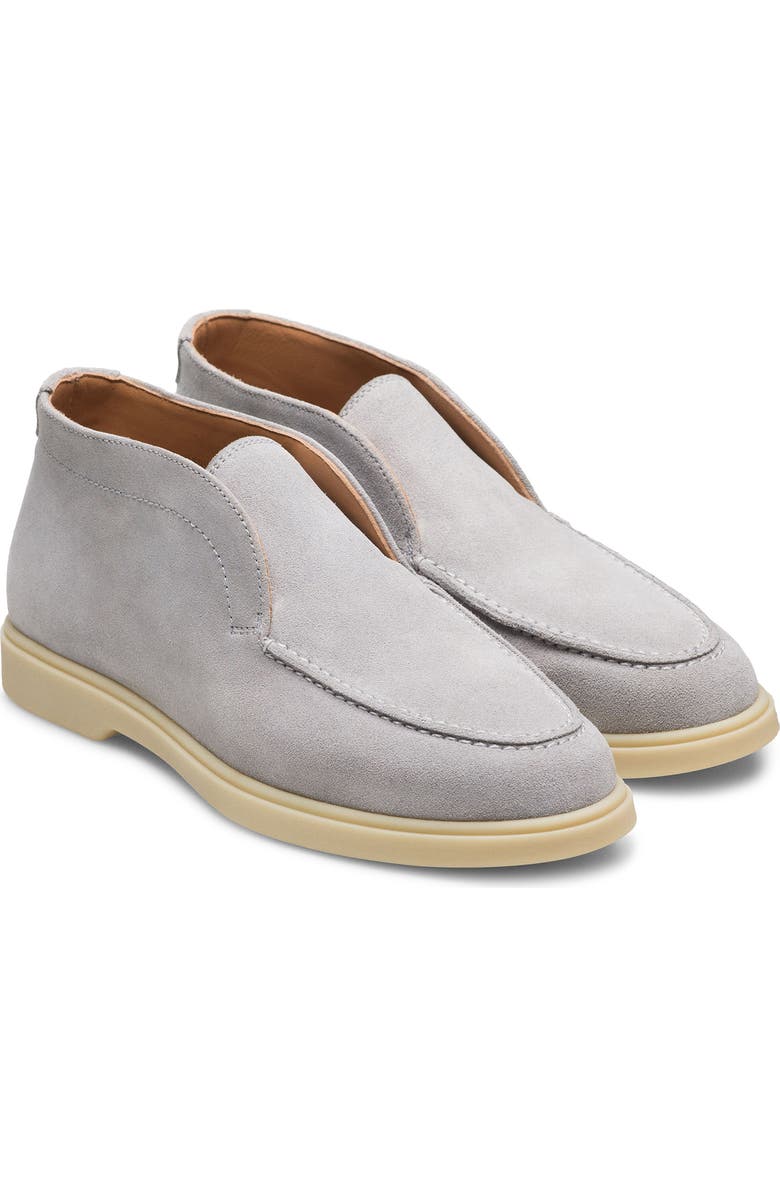 Magnanni Sophie Moc Toe Sneaker, Main, color, Metal Suede