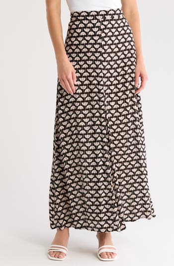 Bobeau Godet Maxi Skirt Nordstromrack
