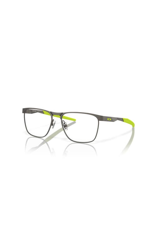 Oakley 49mm Rectangle Optical Glasses In Gray