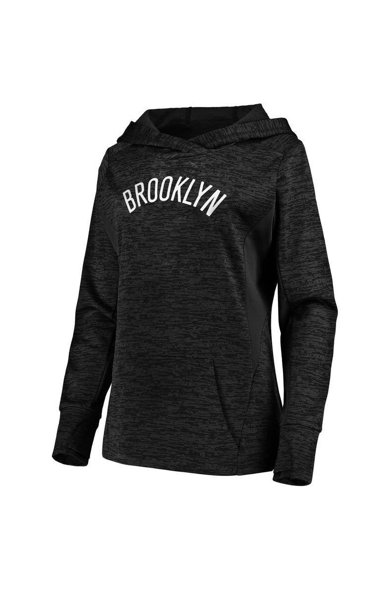 FANATICS Women's Fanatics Branded Black Brooklyn Nets Showtime Done Better Pullover Hoodie, Alternate, color,