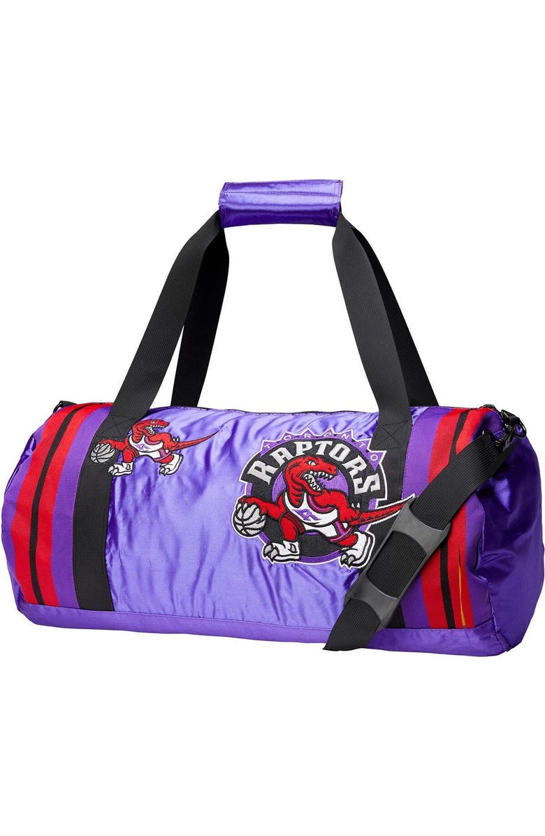 Mitchell & Ness Toronto Raptors Satin Duffel Bag, Main, color,