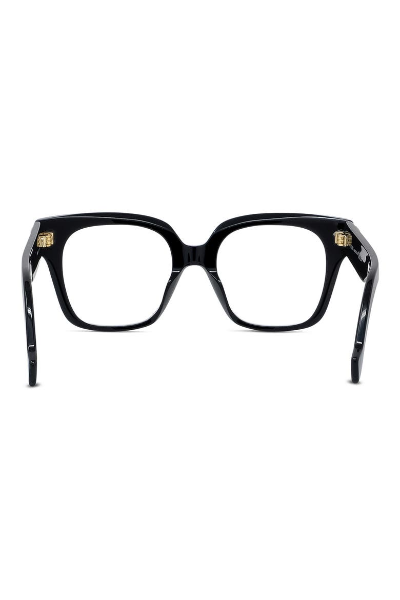Anagram 51mm Square Optical Glasses, Alternate, color, SHINY BLACK