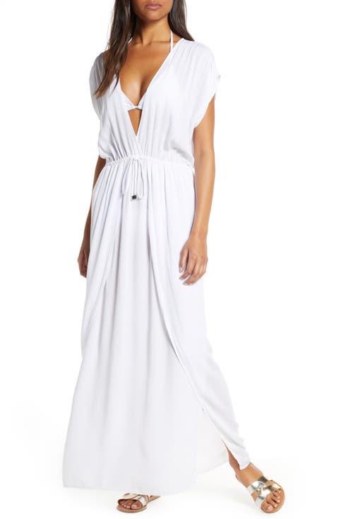 Wrap Maxi Cover-Up Dress