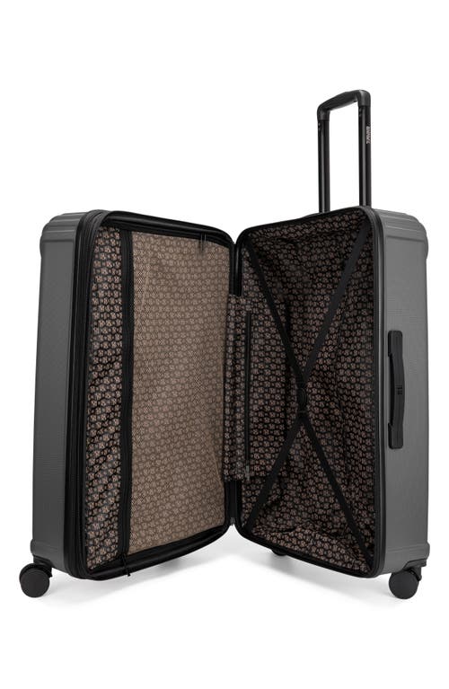 Badgley Mischka Collection Evalyn Three-piece Hardside Spinner Luggage Set In Grey