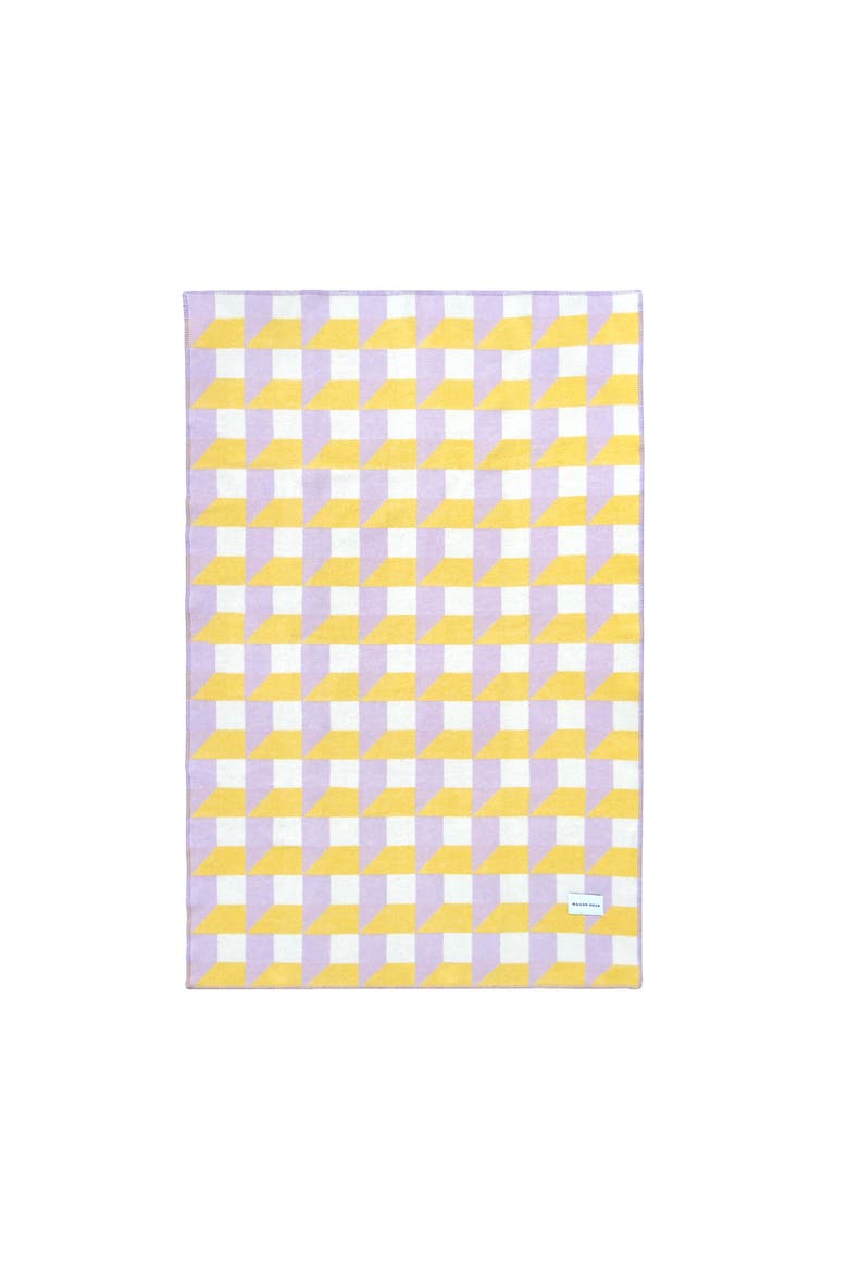 Cubics Blanket, Alternate, color, Light/Pastel Purple