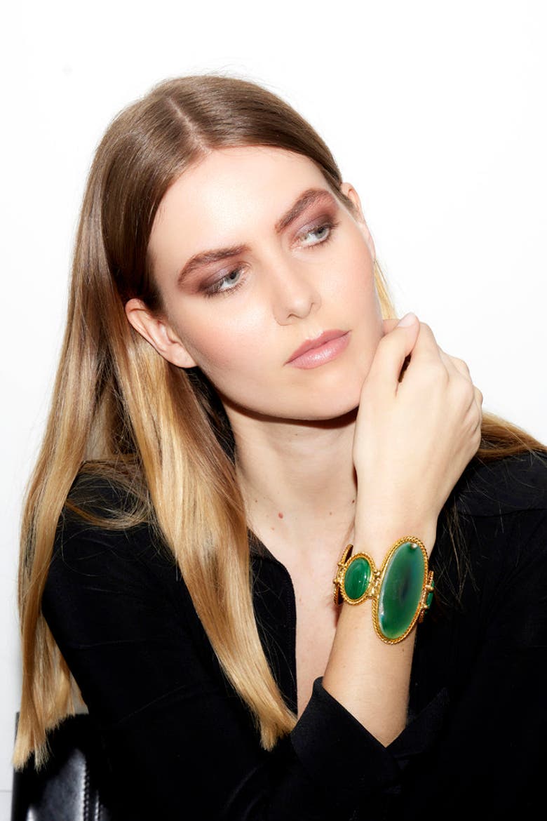 Dakota Cuff, Alternate, color, GREEN AGATE