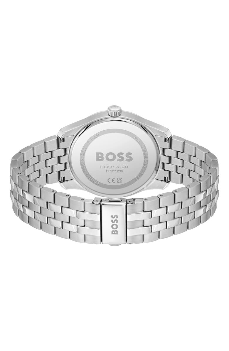 BOSS Principle Bracelet Watch, 44mm, Alternate, color, Silver