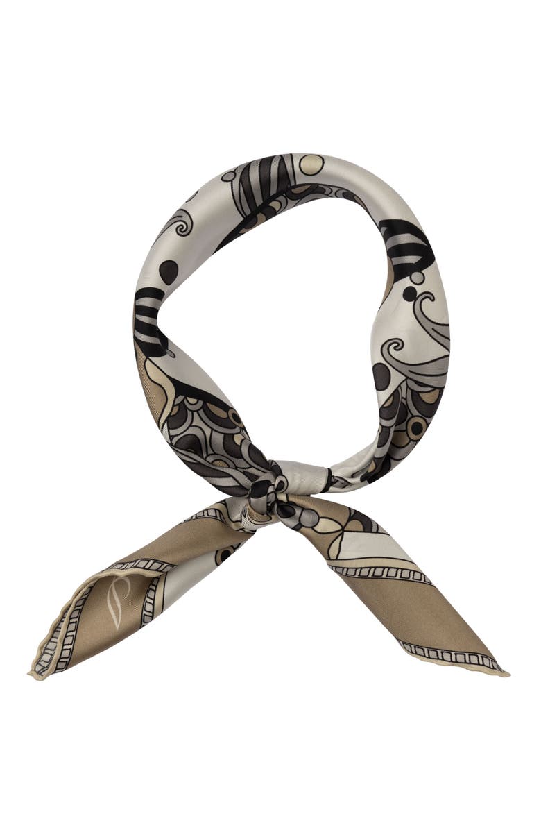 Elizabetta Lombardi - Hand Rolled Silk Neckerchief for Men, Alternate, color, Sand