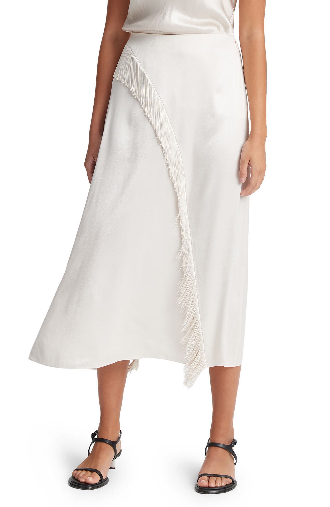 Vince Fringe A-Line Skirt