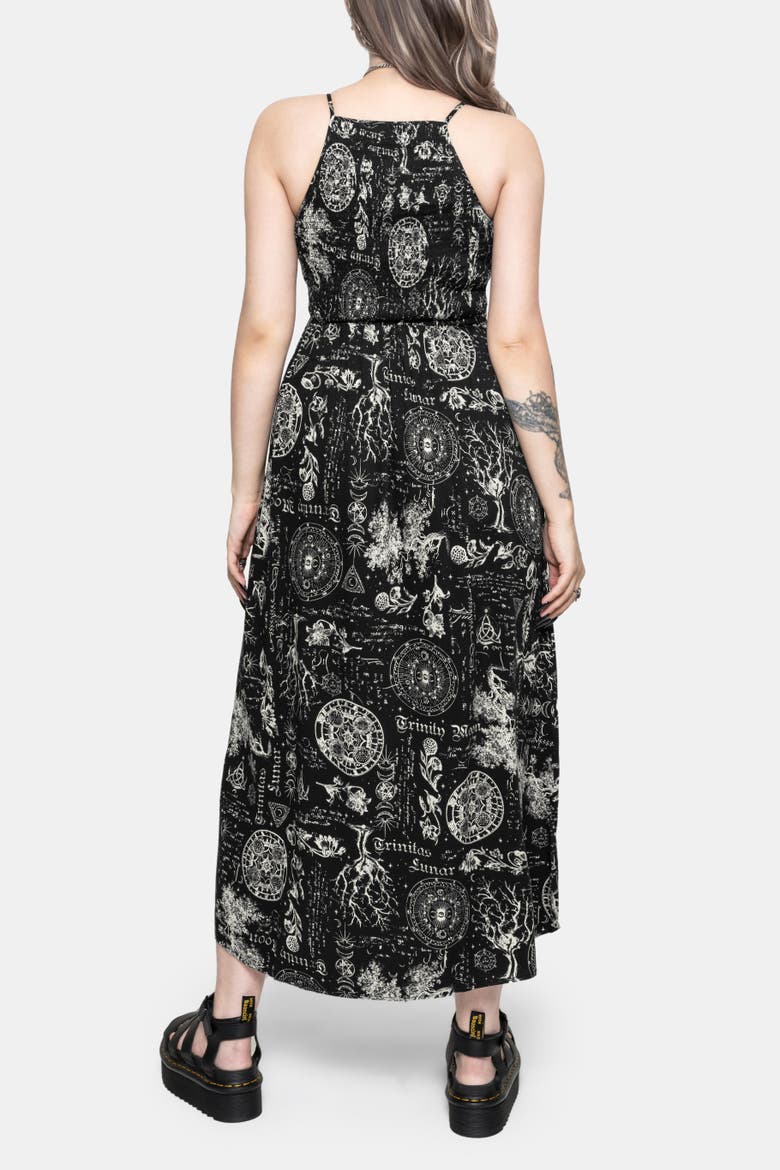 Trinity Moon Midaxi Dress, Alternate, color, Black