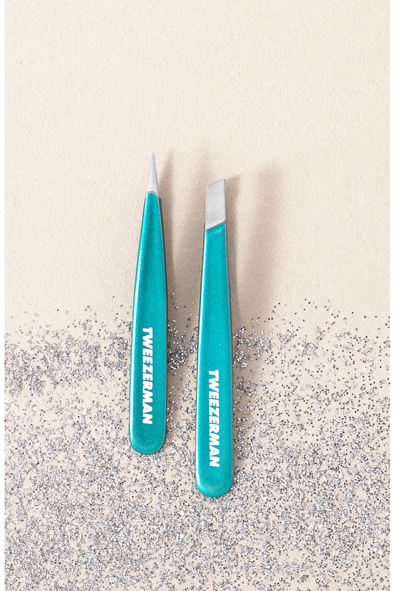 Micro Mini Tweezer Set $25 Value, Alternate, color, MAJESTIC TURQUOISE