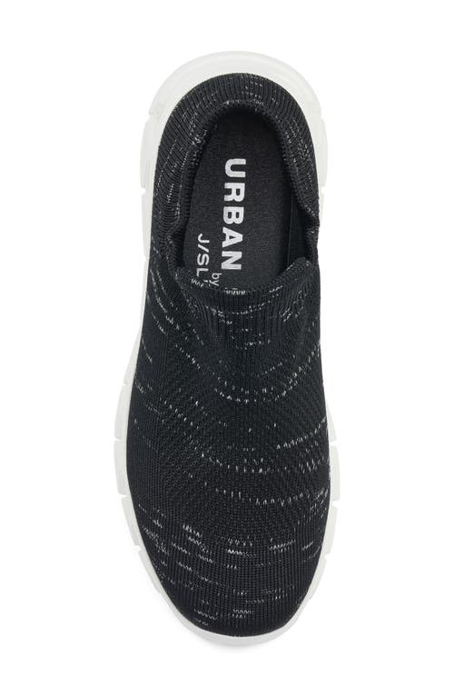 Jslides Cici Knit Slip-on Sneaker In Black