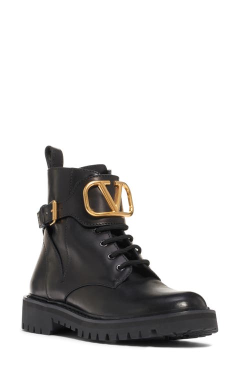 VLOGO Buckle Combat Boot (Women)