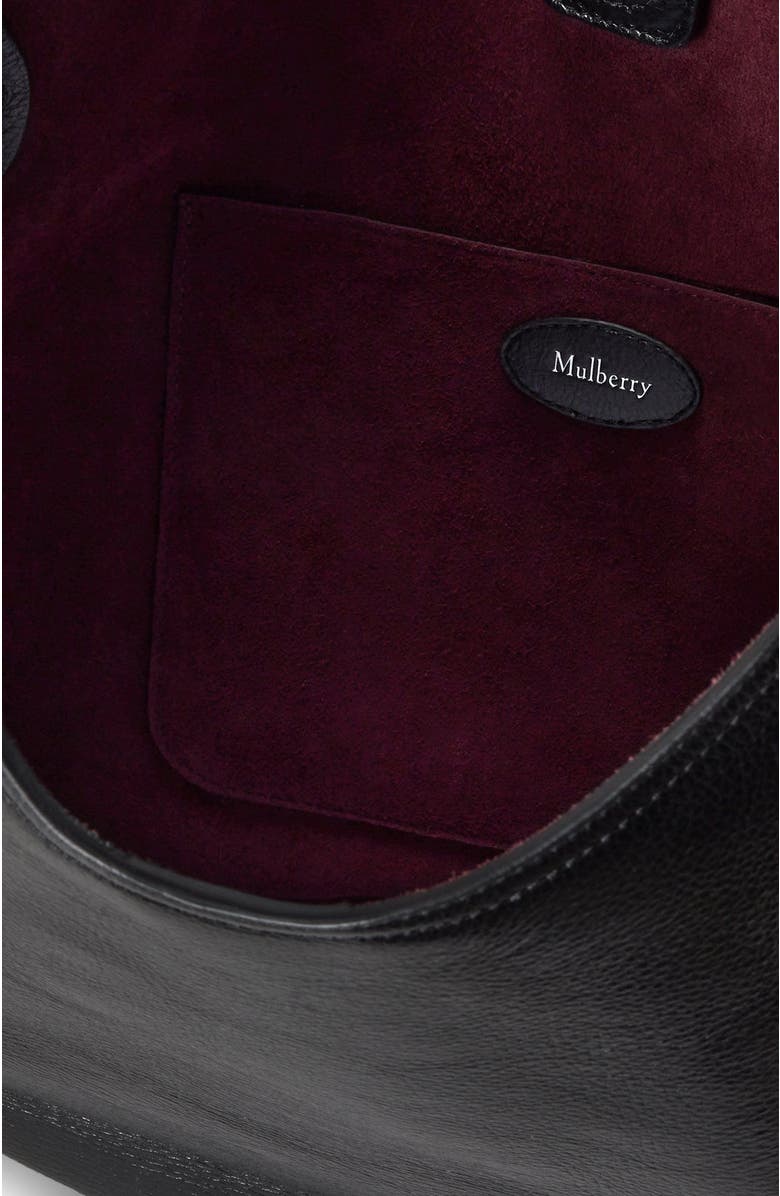 Mulberry Hackney Shoulder Bag, Alternate, color, Black