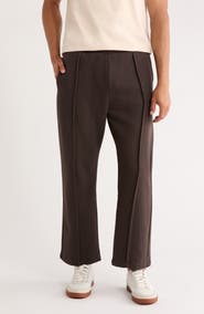 DENIM AND FLOWER Relaxed Fit Front Seam Knit Pants