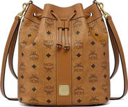 MCM Dessau Drawstring Bag in Visetos