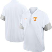 Nike Men's Nike White Tennessee Volunteers 2025 Sideline Short Sleeve Quarter-Zip Coach Jacket