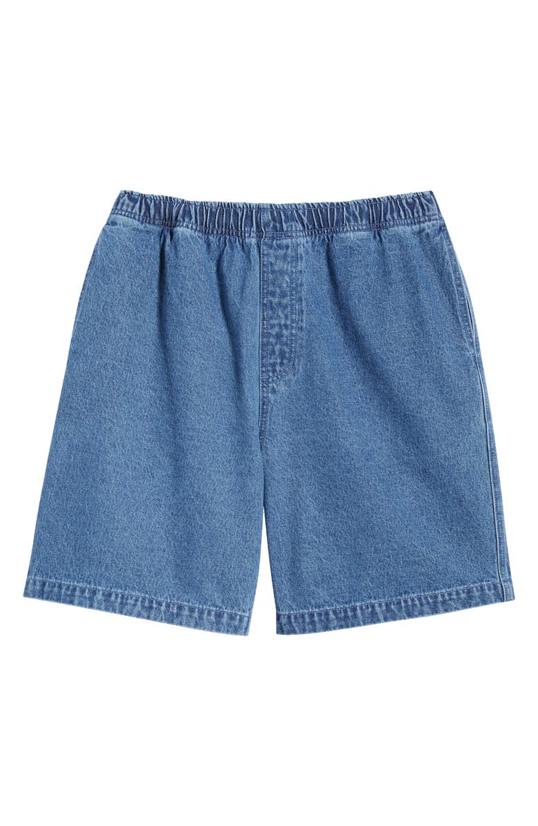 Obey Easy Pull-On Denim Shorts, Alternate, color, Light Indigo