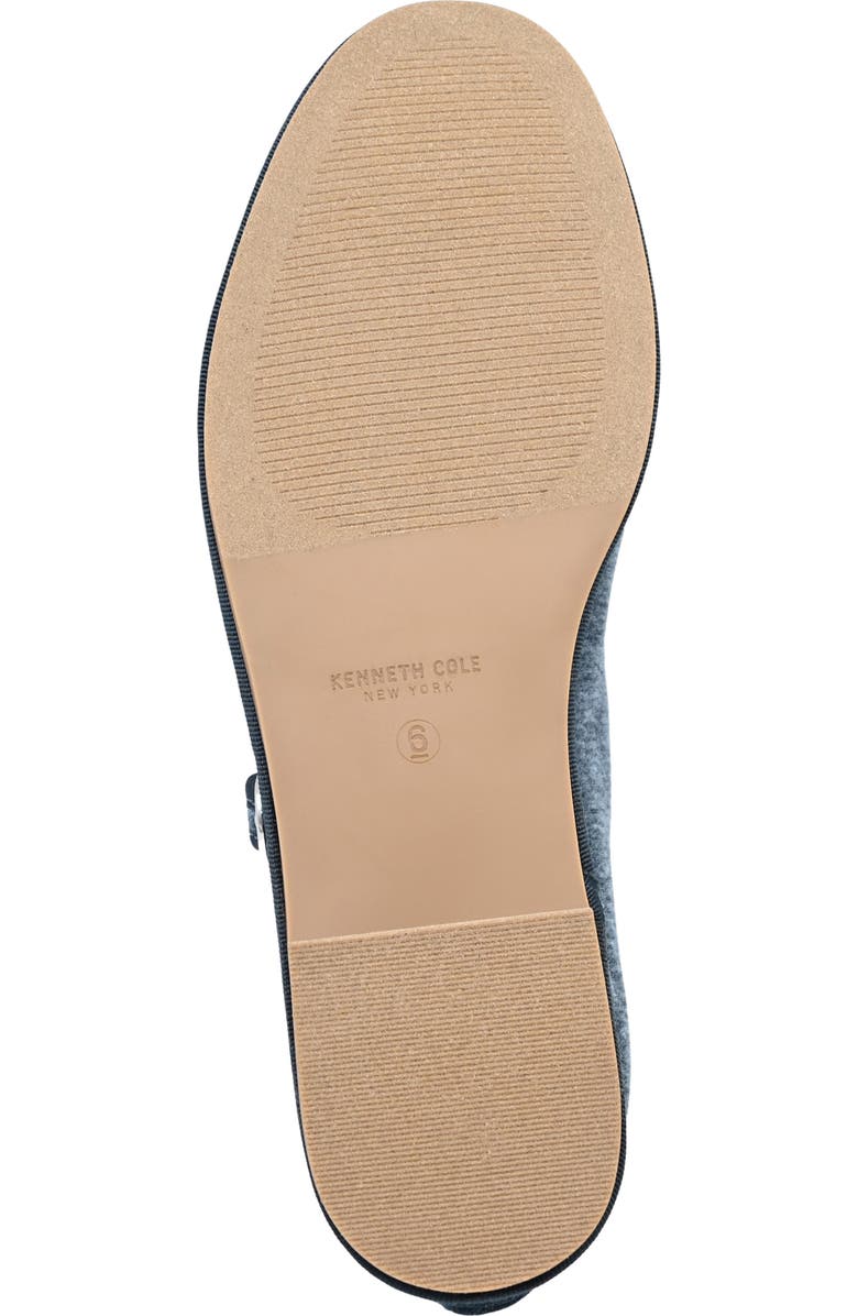 Kenneth Cole Verona T-Strap Flat, Alternate, color, Blue Velvet