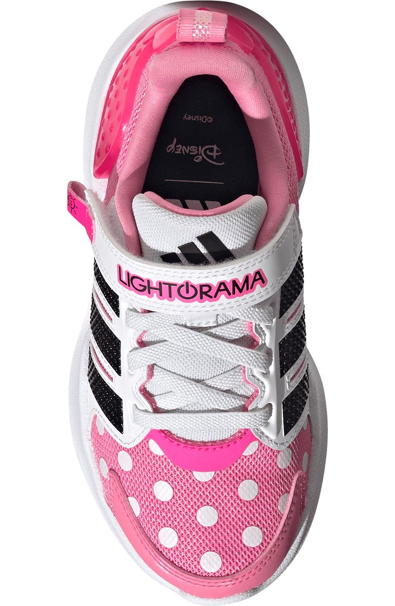 adidas x Disney<sup>®</sup> Kids' Lightorama Minnie Mouse Light-Up Sneaker, Alternate, color, Bliss Pink/ Black/ Lucid Pink