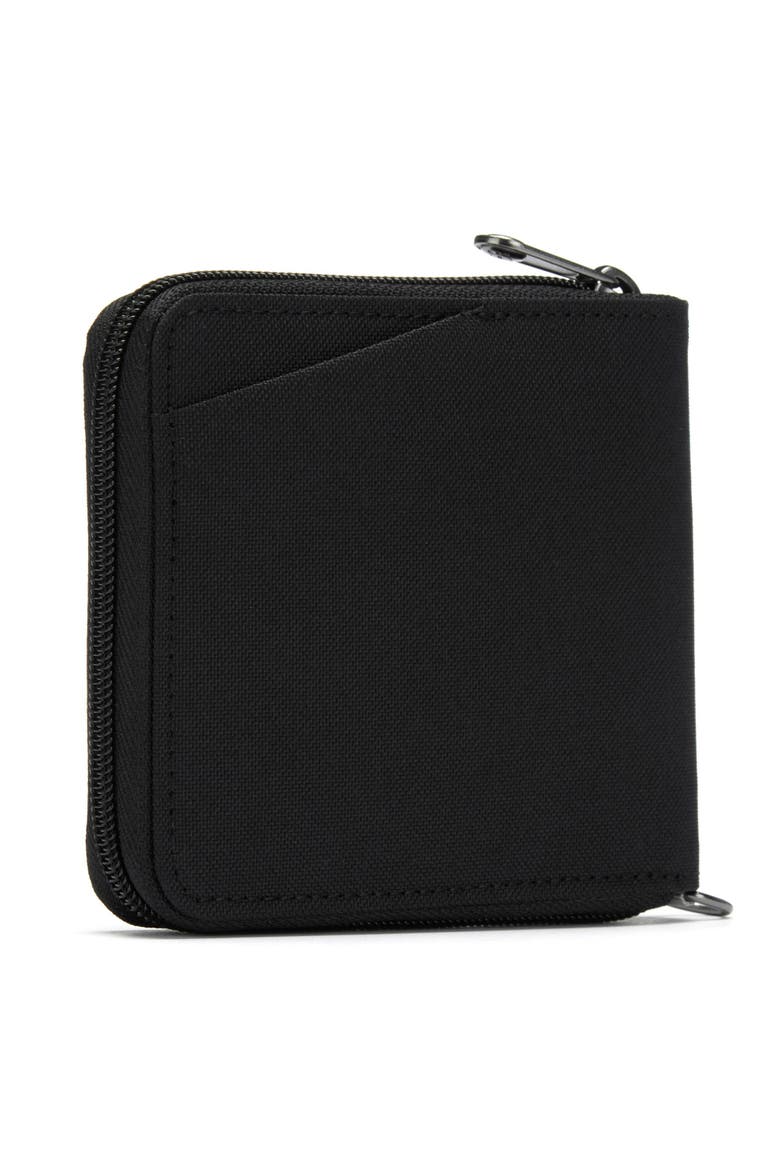 RFIDsafe Zip Around Wallet, Alternate, color, Jet Black