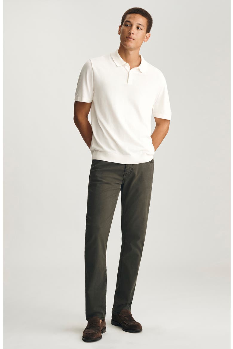 Marcus Slim Straight Leg Twill Pants, Alternate, color, PEAT LUXE TWILL